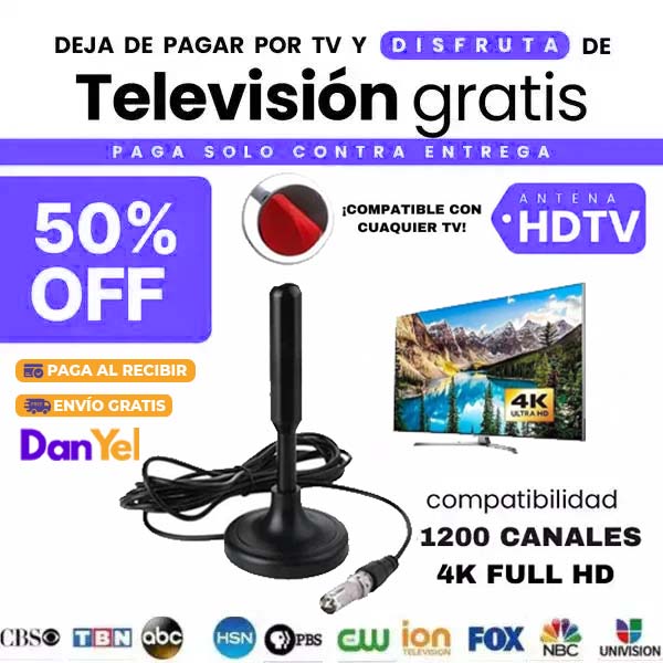 Antena Tdt | Tv Digital Ultra Hd | Canales Gratis