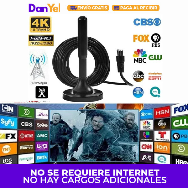 Antena Tdt | Tv Digital Ultra Hd | Canales Gratis