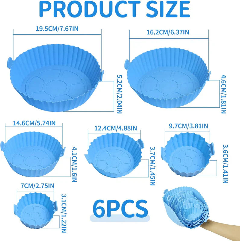 Kit de Moldes de Silicona para Airfryer (x6)